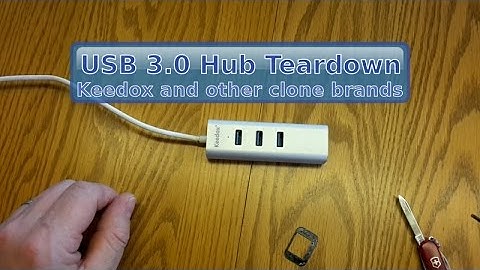 Aluminum USB 3.0 Hub Teardown (Keedox)