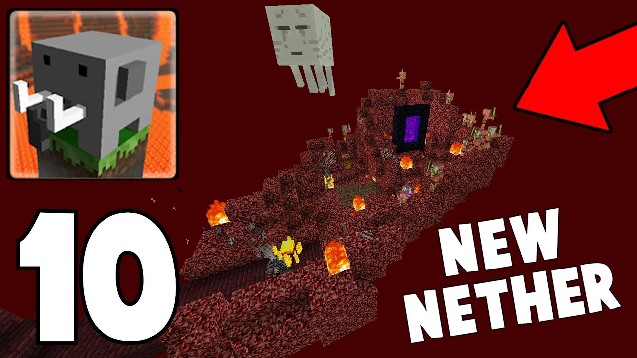 Craftsman UPDATE - NEW SKYBLOCK Survival Gameplay Part 10 (NETHER!!)