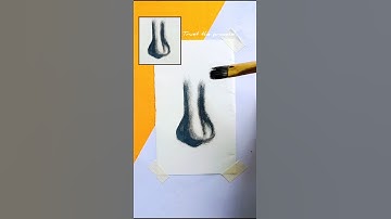 How to draw a realistic nose👃 #drawing #nosedrawing #realistic #trending
