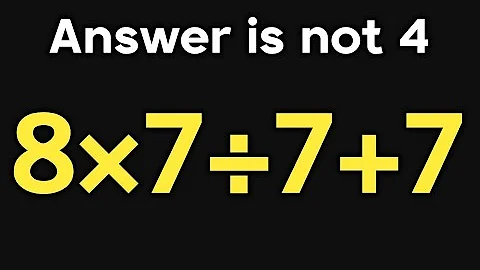 8×7÷7+7 = ❓ / Only 5% can solve this simple math question / Simplify PEMDAS rules question