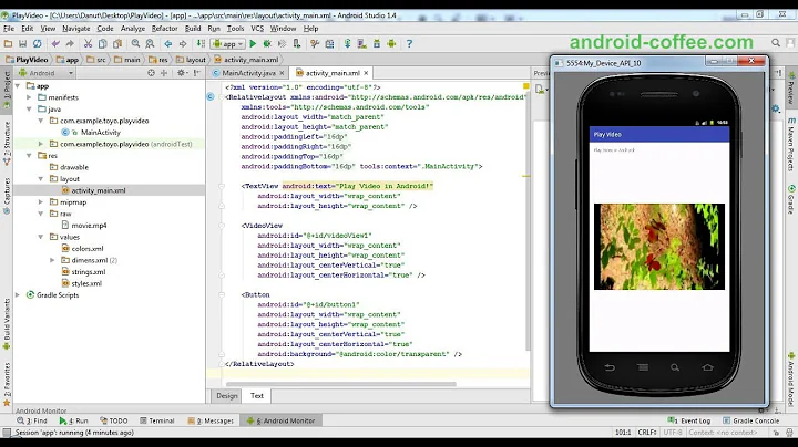 How to Play an .mp4 Video using VideoView in Android Studio