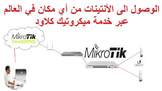 كيف تتحكم بشبكتك عن بعد | الوصول الى الانتينات من اي مكان في العالم عبر خدمة ميكروتيك كلاود