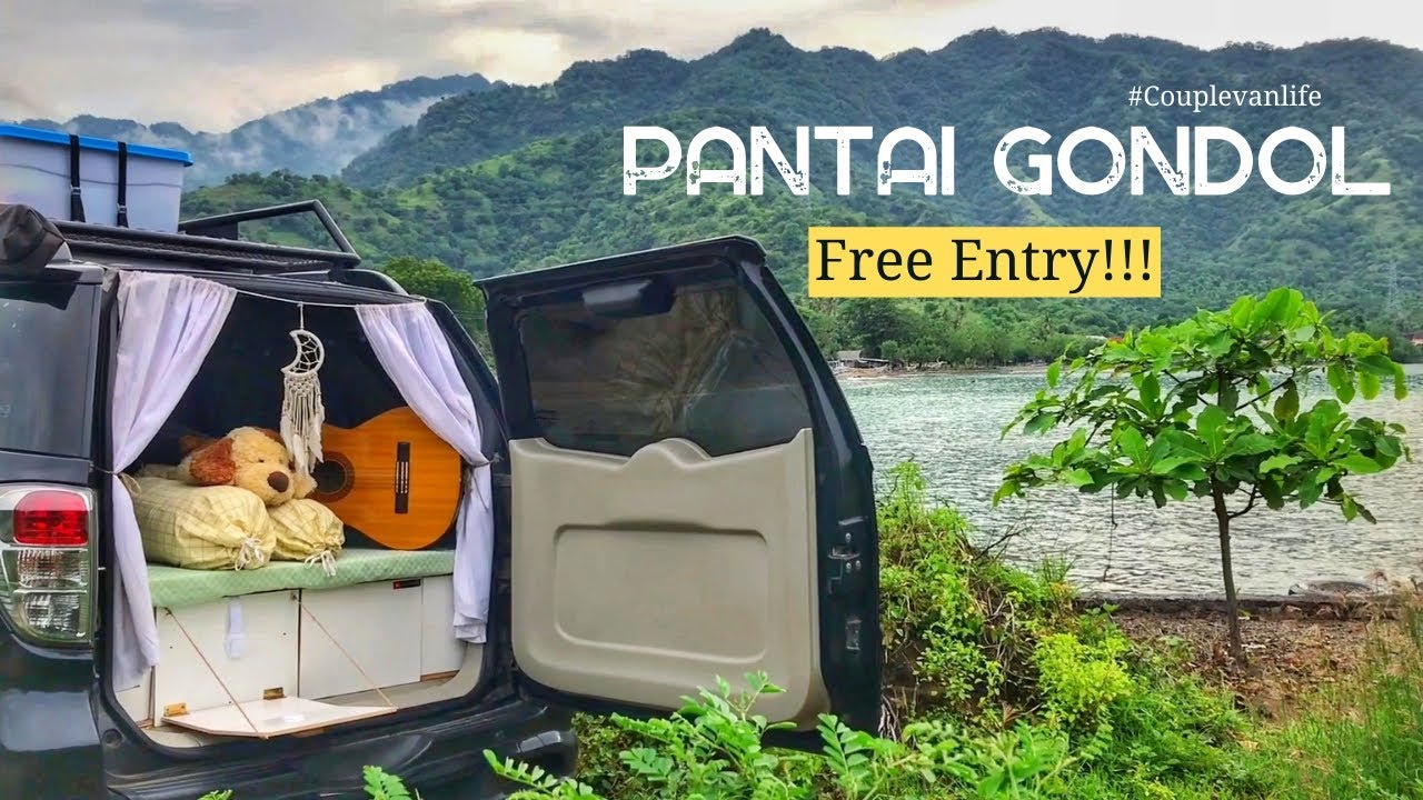 Road trip Jakarta Bali: Pantai Sepi banget!!   | Couple Van Life