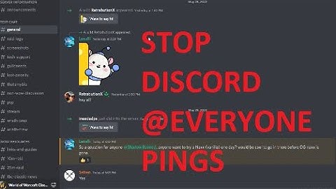 How to Disable @everyone server pings (and more)