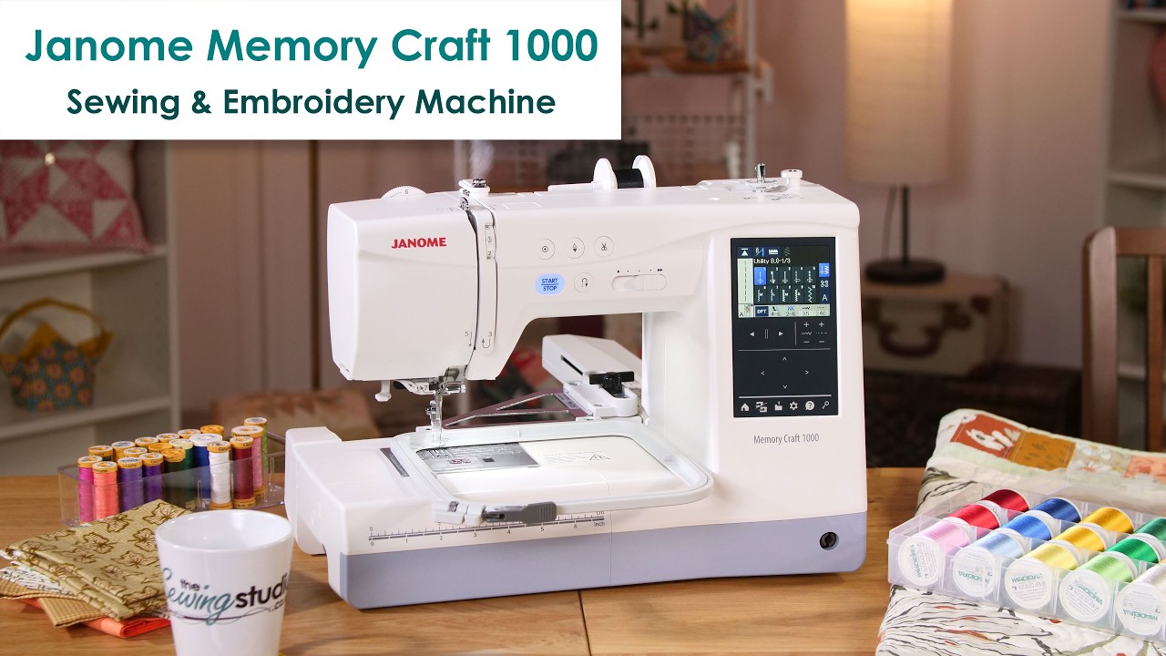 We tried the NEW Janome Memory Craft 1000 Sewing & Embroidery Machine - Honest Review & Key Features
