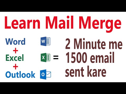 How to do mail merge?  How to do Mail Merge using Word Excel & Outlook? Mail Merge easy step.