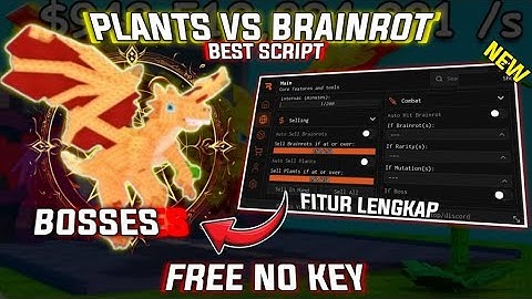 Plants Vs Brainrots Script Gui Hack | NEW UPDATE, AUTOFARM, DUPE, INF CASH + MORE! *NO KEY*