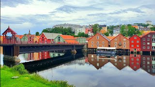 Walking Tour of the historic Trondheim  City | Norway's 4th largest City