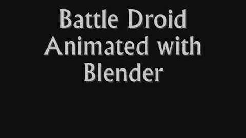 CG Battle Droid Composite made with Blender