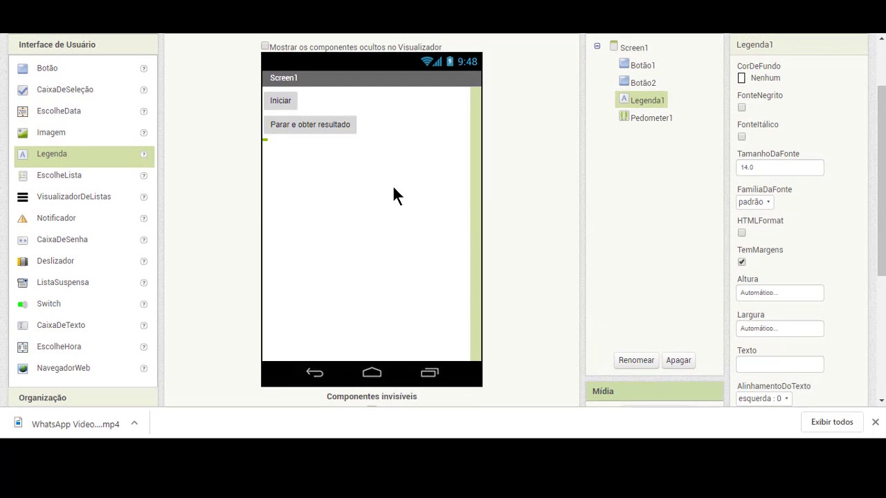 App Inventor Quarto exemplo Pedometer YouTube