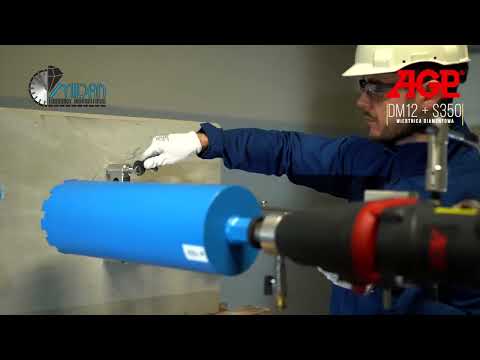 Установлення алмазного буріння AGP DM12 (350 мм.), відео 1