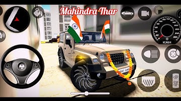 Dollar (song ) Modified Mahindra Black Thar 😈|| Indian Cars Simulator 3D || Android Gameplay Part 7