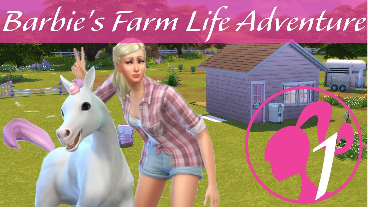 Barbie's Farm Life Adventure! // Sims 4