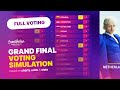 Eurovision Song Contest 2024 🇸🇪 - Grand Final | Voting Simulation (Full Voting)