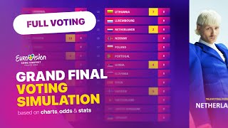 Eurovision Song Contest 2024 🇸🇪 - Grand Final | Voting Simulation (Full Voting)