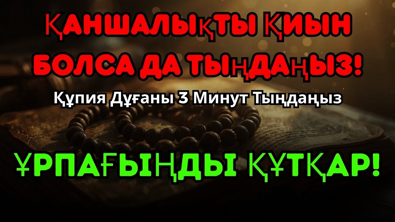 ҚАРЗДАН ҚҰТЫЛУДЫҢ ЖОЛЫ! Набий Суннат Дұғасы ﷺ Кедейліктен, аурудан сақтайды және ұрпағыңды құтқарады