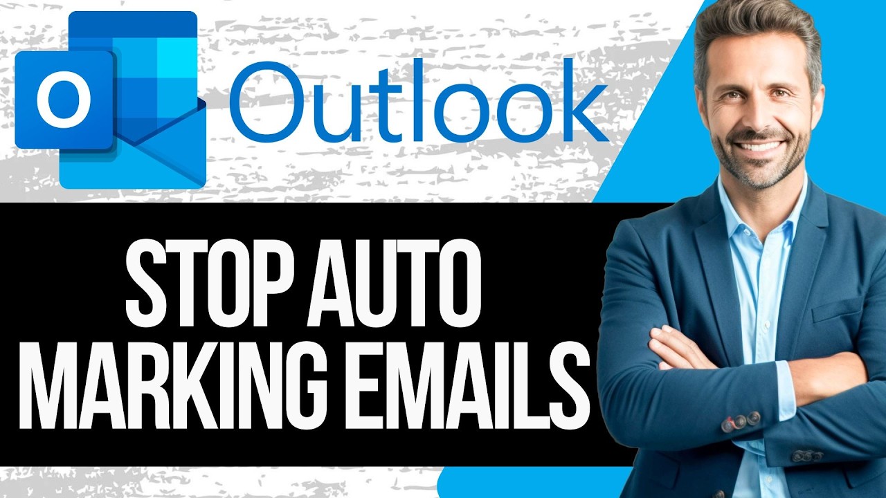 How To Stop Outlook From Automatically Marking Emails As Read - YouTube