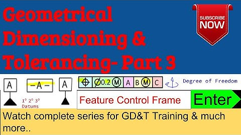Geometrical Dimensioning & Tolerancing – Part 3