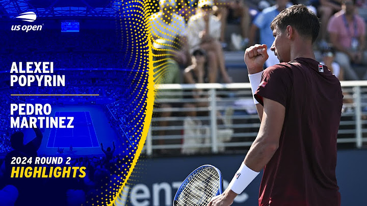 Alexei Popyrin vs. Pedro Martinez Highlights | 2024 US Open Round 2