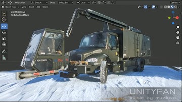 #406 3d modeling a truck in blender - part 01 - 4x timelapse