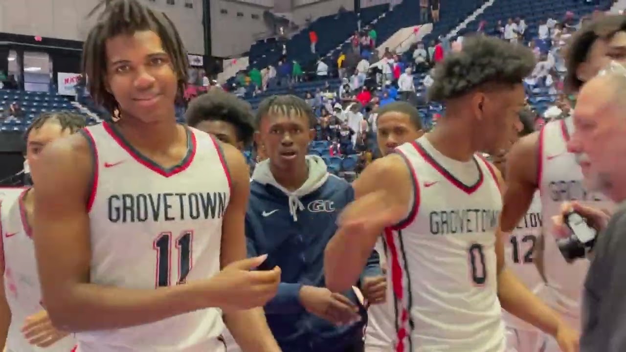 Grovetown boys basketball celebrates its Class 6A state championship