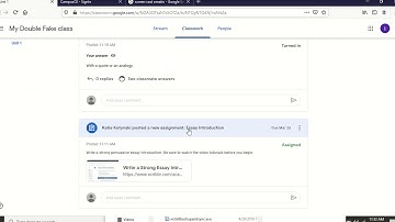 Google Classroom: Student View