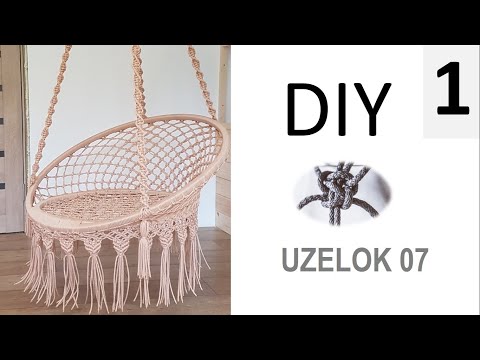 Video: Do-it-yourself Hammock Chair: We Make A Hanging Hammock Chair According To The Macrame Scheme. Master Class And Step-by-step Instructions For Making A Wicker Hammock Chair From A H