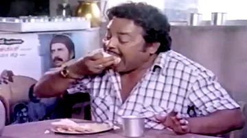 Kannada Eating Comedy Scene || Benki Birugaali Movie || Vishnuvardhan, Shankar Nag, Sundar Raj || HD