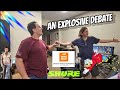 S12e9 an explosive debate over shure wireless batteries  midas heritage d discussion