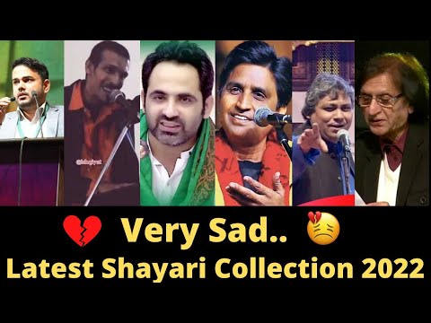 Very Sad latest Shayari Collection 2022  Tahzeeb Hafi  Waseem Barelvi  Kumar Vishwas  Poetry