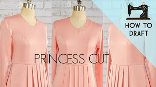 How to Draft Princess Dart | Dart Manipulation Techniques | Princess Dress