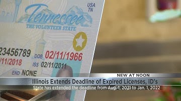 Illinois driver’s license and ID card expiration extended to Jan. 1, 2022