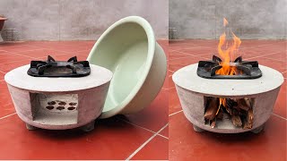 Smart Wood-burning Stove Ideas From Heat-Resistant Cement by Creative Craft 56,427 views 1 year ago 10 minutes, 52 seconds