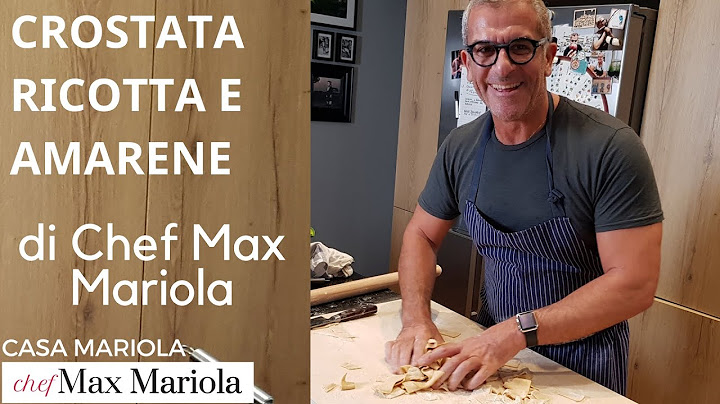 CROSTATA CON AMARENE E  RICOTTA - Video ricetta facile di  Chef Max Mariola