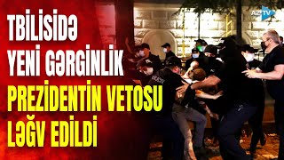 Gürcüstan parlamenti prezidentin vetosunu ləğv etdi: Tbilisidə yenə ara qarışdı – BİRBAŞA BAĞLANTI