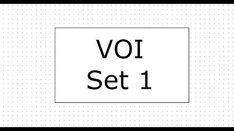 VOI (PC) - Set 1 Level Solutions
