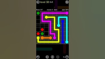 Flow Free 8x8 Level 38