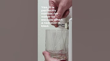 Should water come out when bleeding a radiator? #shorts