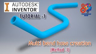 Multi bend hose modeling in Inventor (Method 1)