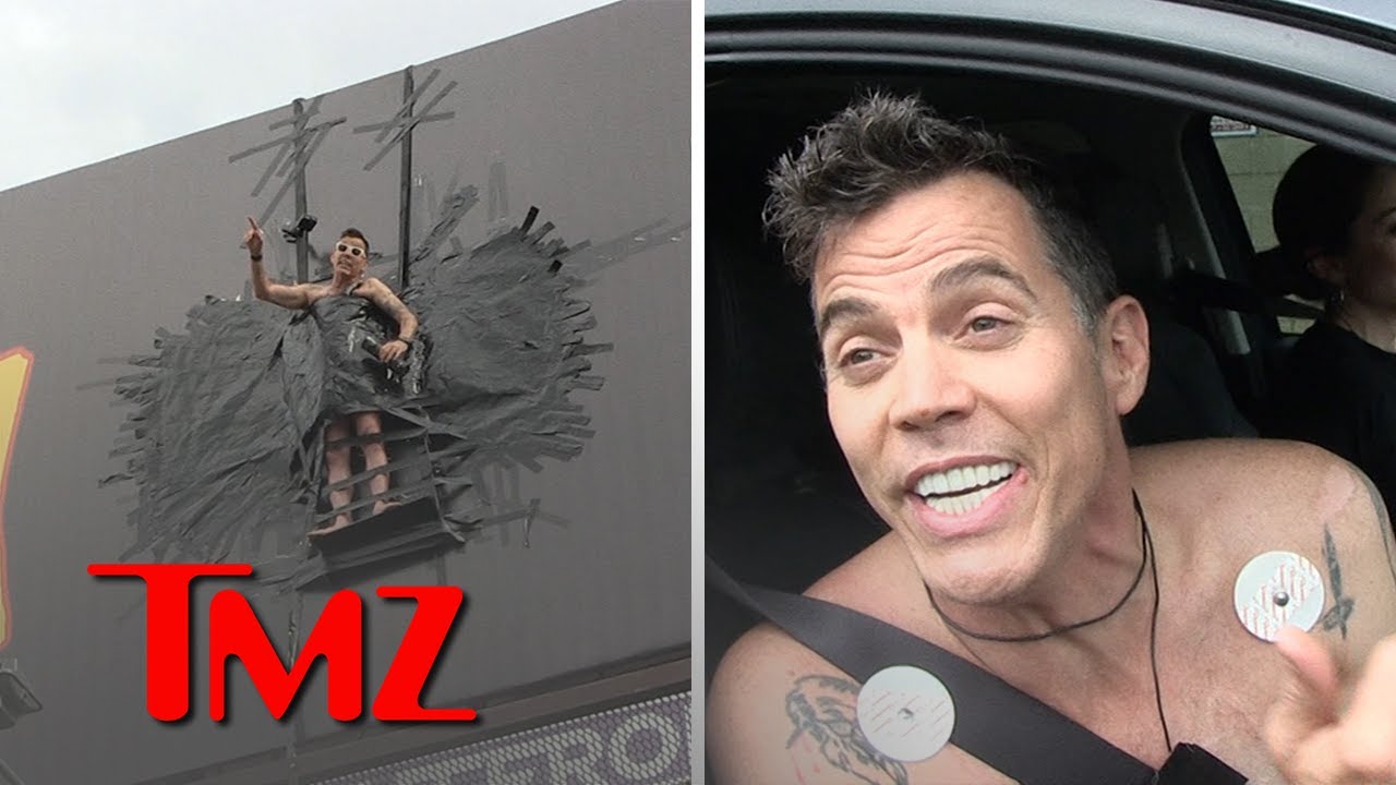Steve-O Duct Tapes Himself to Hollywood Billboard to Promote Project