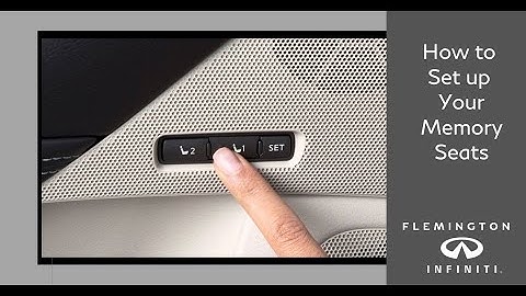 How To Set the Memory Seats on the 2020 INFINITI QX60