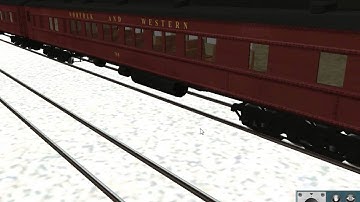 trainz 2012 :fraps test N&W passenger train