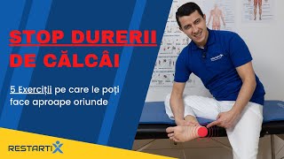 🛑STOP DURERII DE CĂLCÂI❗️ 5 Exerciții Simple Pentru Fasciita Plantară | Fizioterapeut ALEXANDRU ILIE