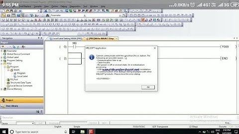 Mitsubishi plc not connecting with mini usb port |