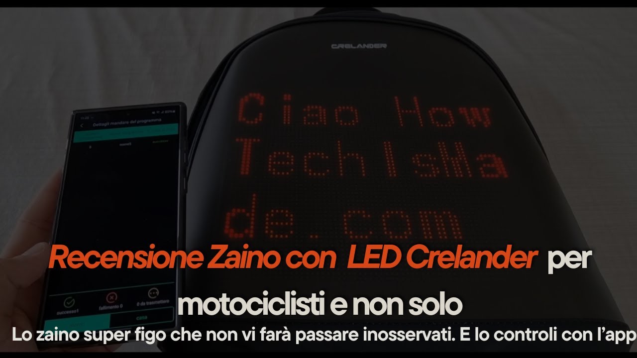 Cremander LED Knight Zaino Impermeabile Hard Shell Laptop Zaino Moto Borsa Da Viaggio LED Zaino Occhi