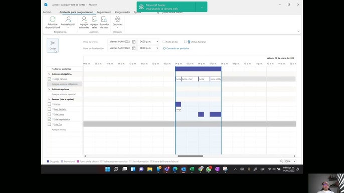 Office365 - Parte 22, Trabajando con calendarios de sala. - YouTube