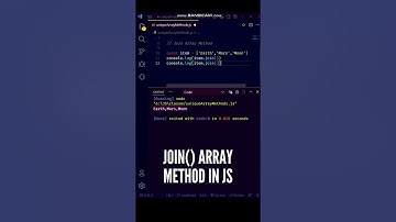 😍😍 COOL Array join() Method in JavaScript ES6 is just awesome! #shorts #javascript #programming