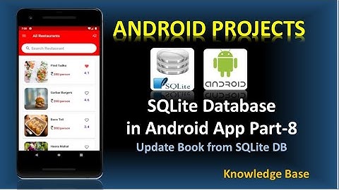 SQLite Database in Android Part-8 | Update Book Functionality | Android Projects #android
