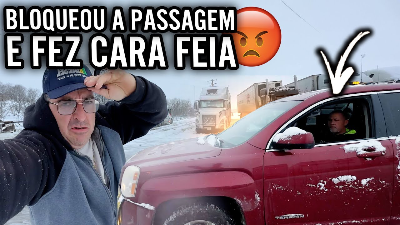 ELE TRANCOU NOSSA PASSAGEM 😨😡CARA FEIA PRA MIM É FOME – CAMINHÃO TA CONGELADO