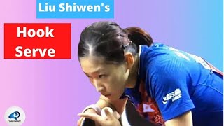 How to Do Liu Shiwen's Hook Serve 刘诗雯的勾手发球